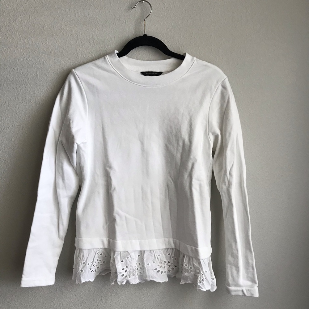 ⭐️FINAL SALE⭐️ Banana Republic White Lace Sweater